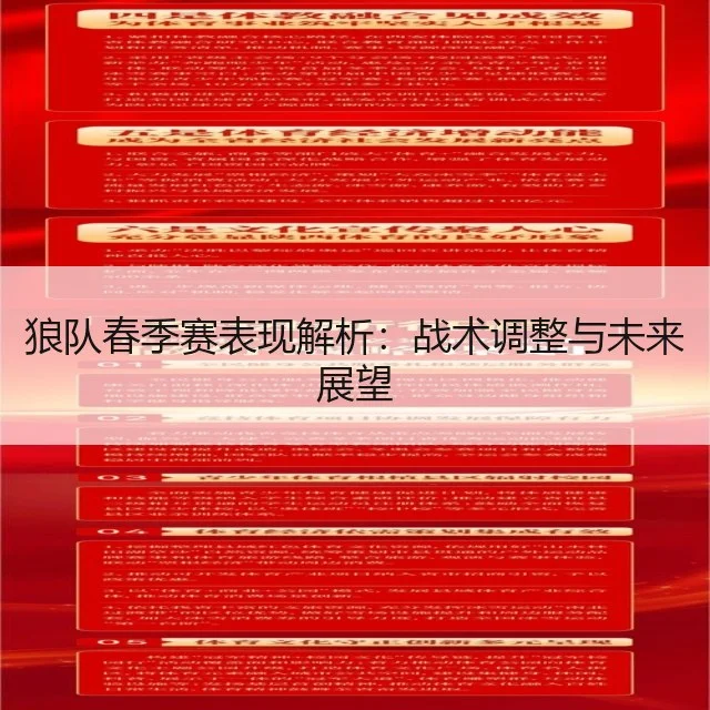 狼队春季赛表现解析：战术调整与未来展望
